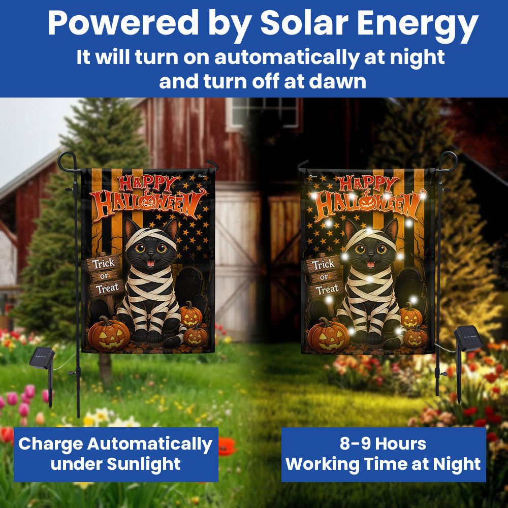 Happy Halloween Bombay Cat Trick Or Treat  Garden Flag