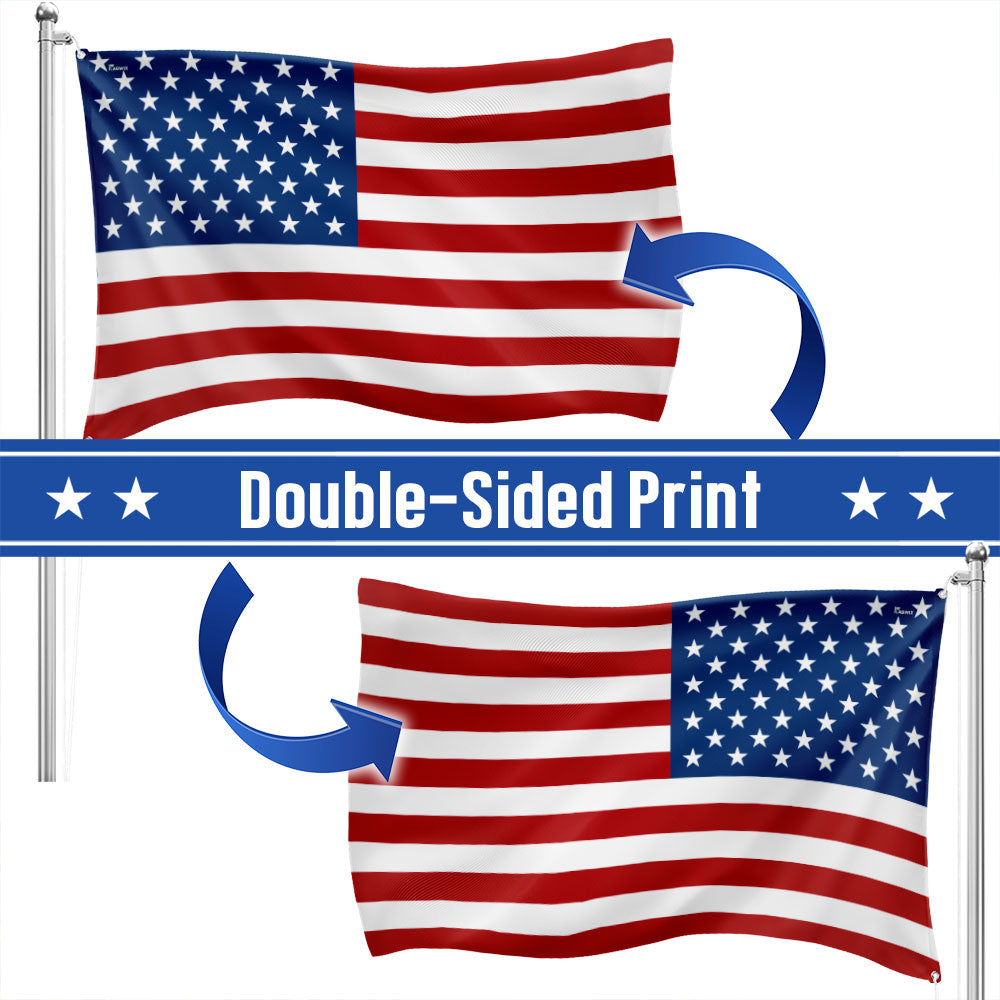  Premium American Grommet Flag - Weatherproof Outdoor United States Flag