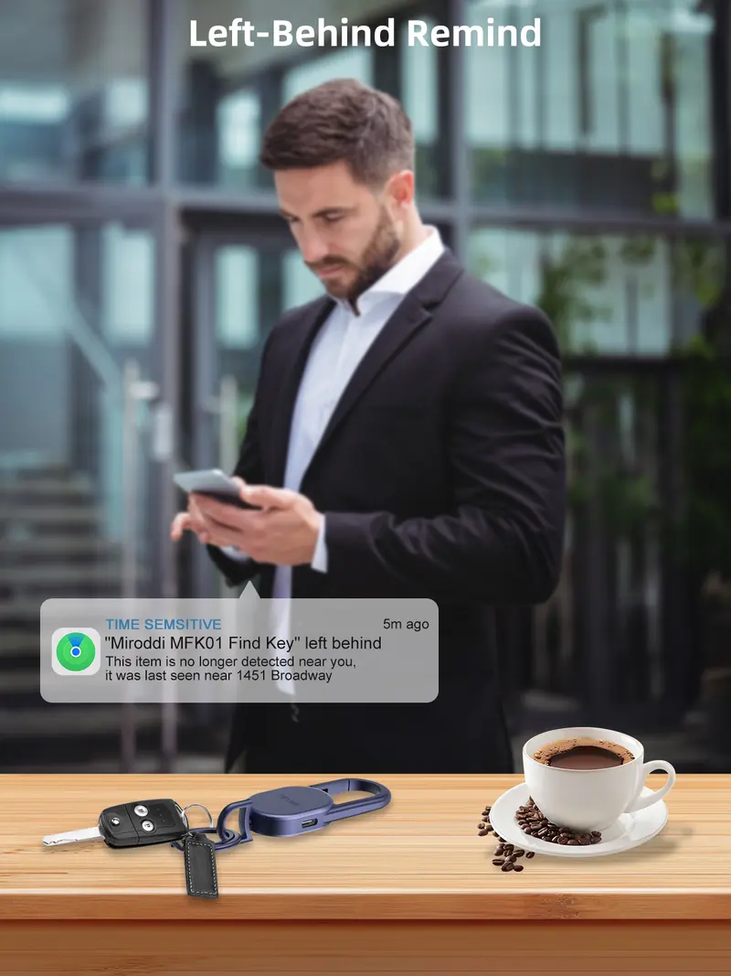 Accessories Works with Apple Find My(iOS Only), Heavy Duty Metal Carabiner Car Key Chains with GPS Tracker