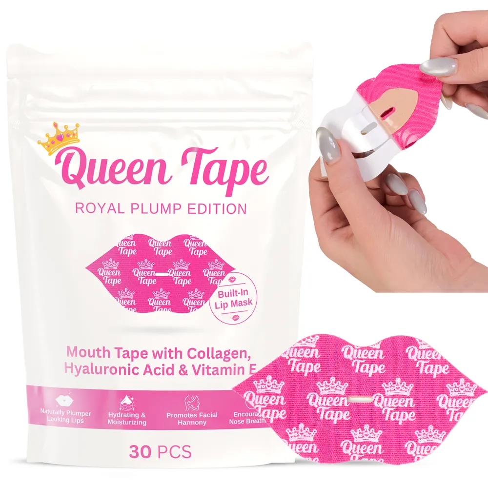 Queen Tape Royal Plump Edition 30 piece pack and individual pink patch