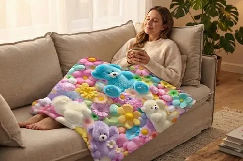 Plush 3D blanket lifestyle view