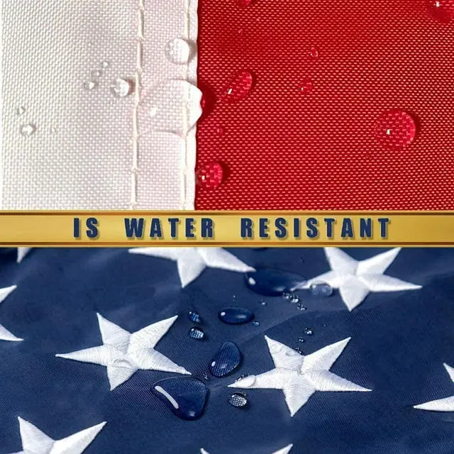 Embroidered American Flag Heavy-Duty Outdoor US Flag - Embroidered Stars