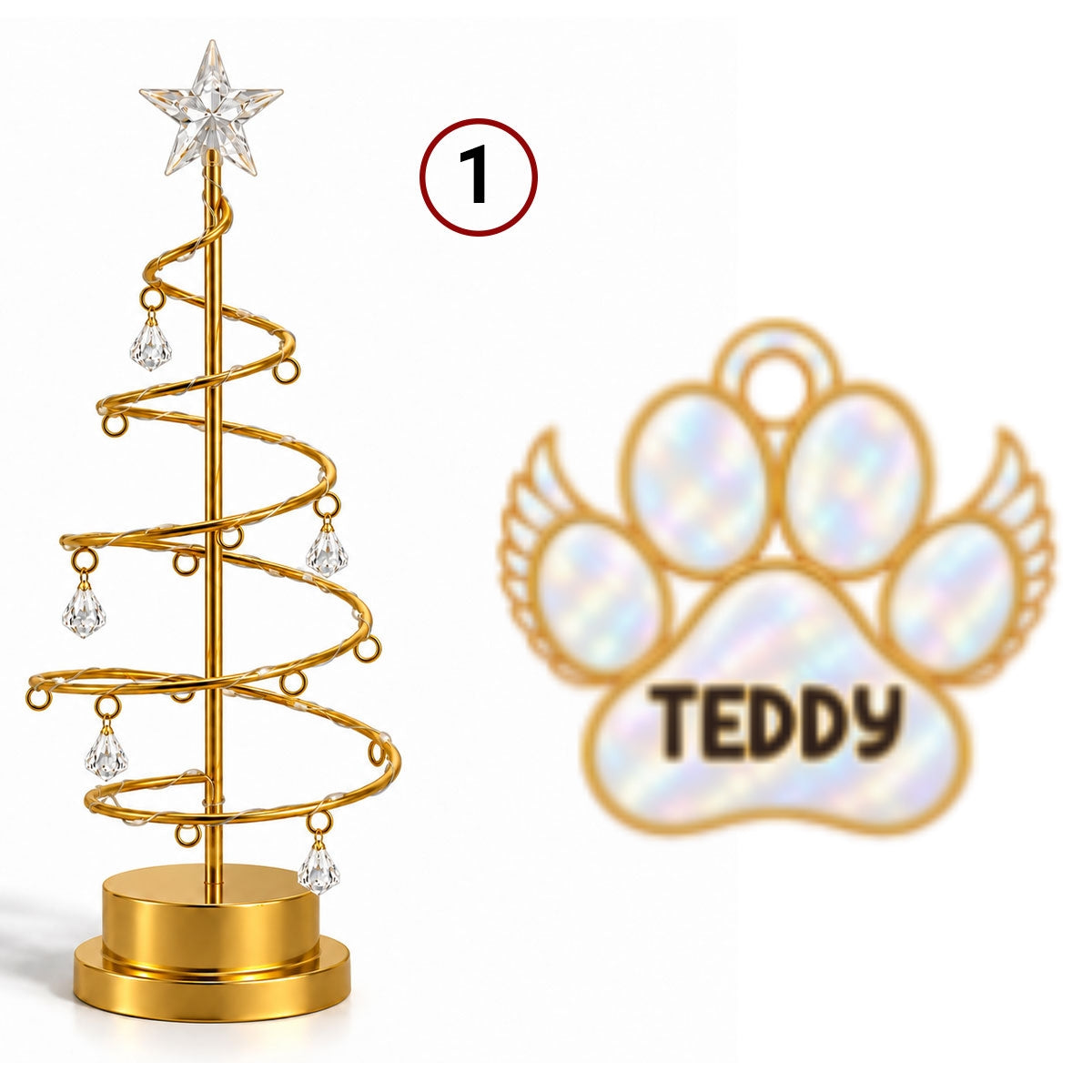 Personalized tree with one name