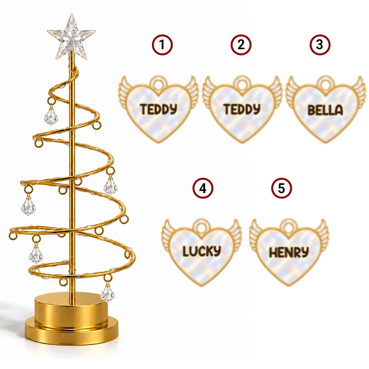 Personalized family and pet memory tree
