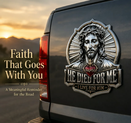 USA 250th Anniversary Metal Emblem – Faith, Family & Freedom Patriotic Car Badge