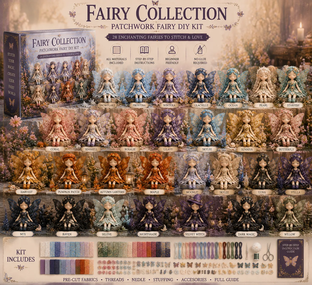 Fairy Patchwork DIY Collection ⚡Buy 3, Get 1 Free