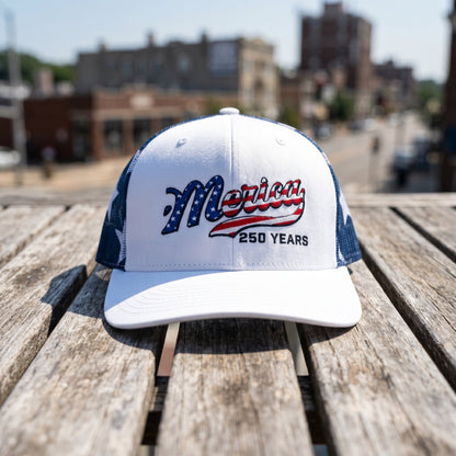 us 'Merica 250 YearsEmbroidered Mesh BackTrucker Hat