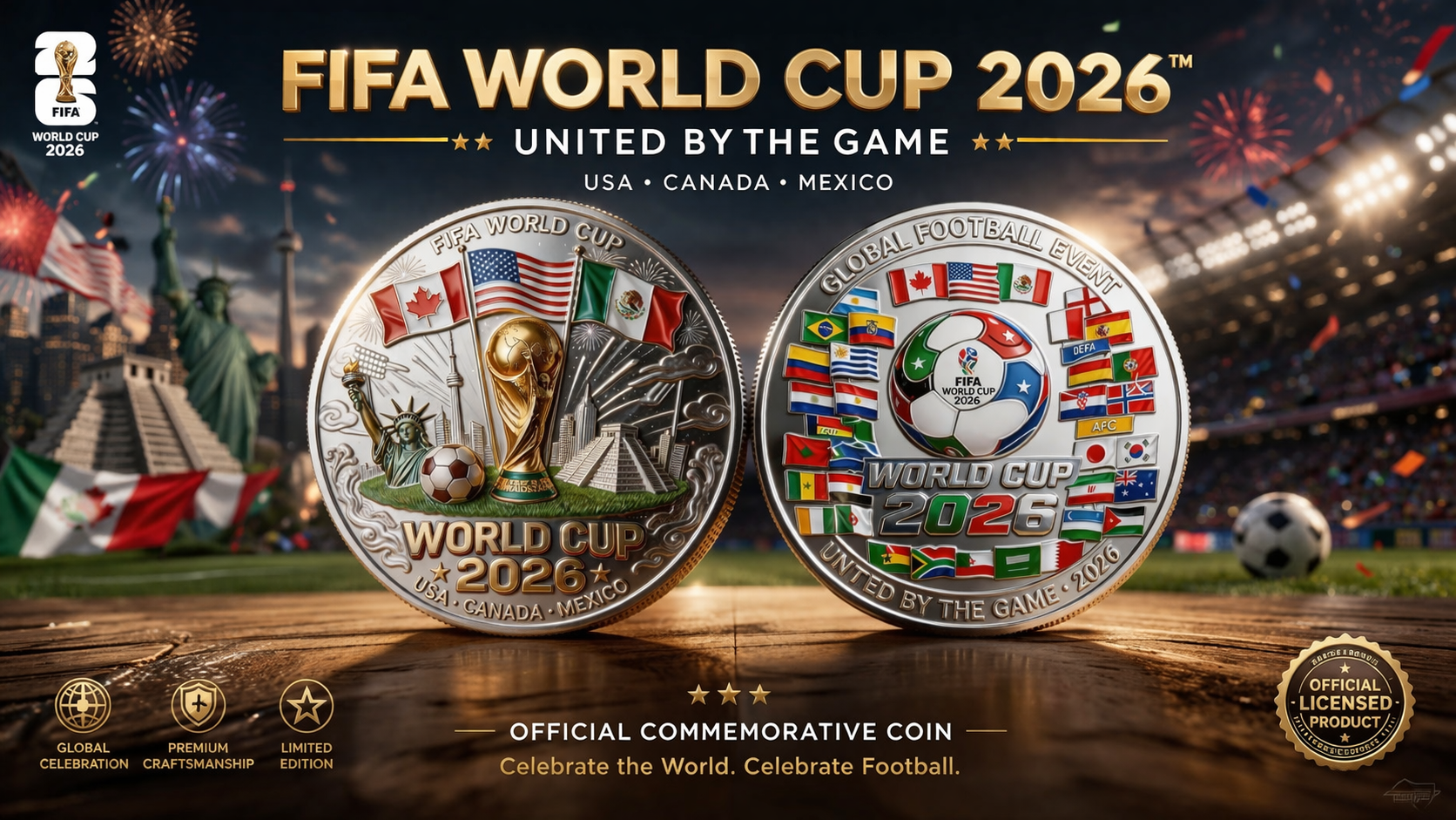 🏆 Flash Sale: 60% OFF ⚽ World Cup 2026 Commemorative Coin