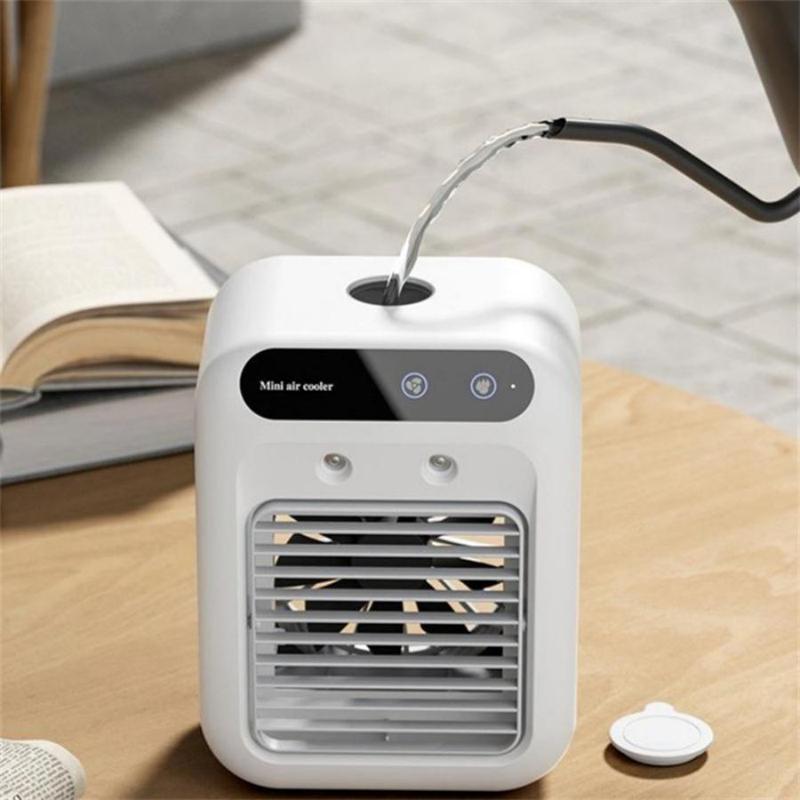 3-in-1 Portable Air Cooler Fan – Rechargeable Mist & Cooling Fan