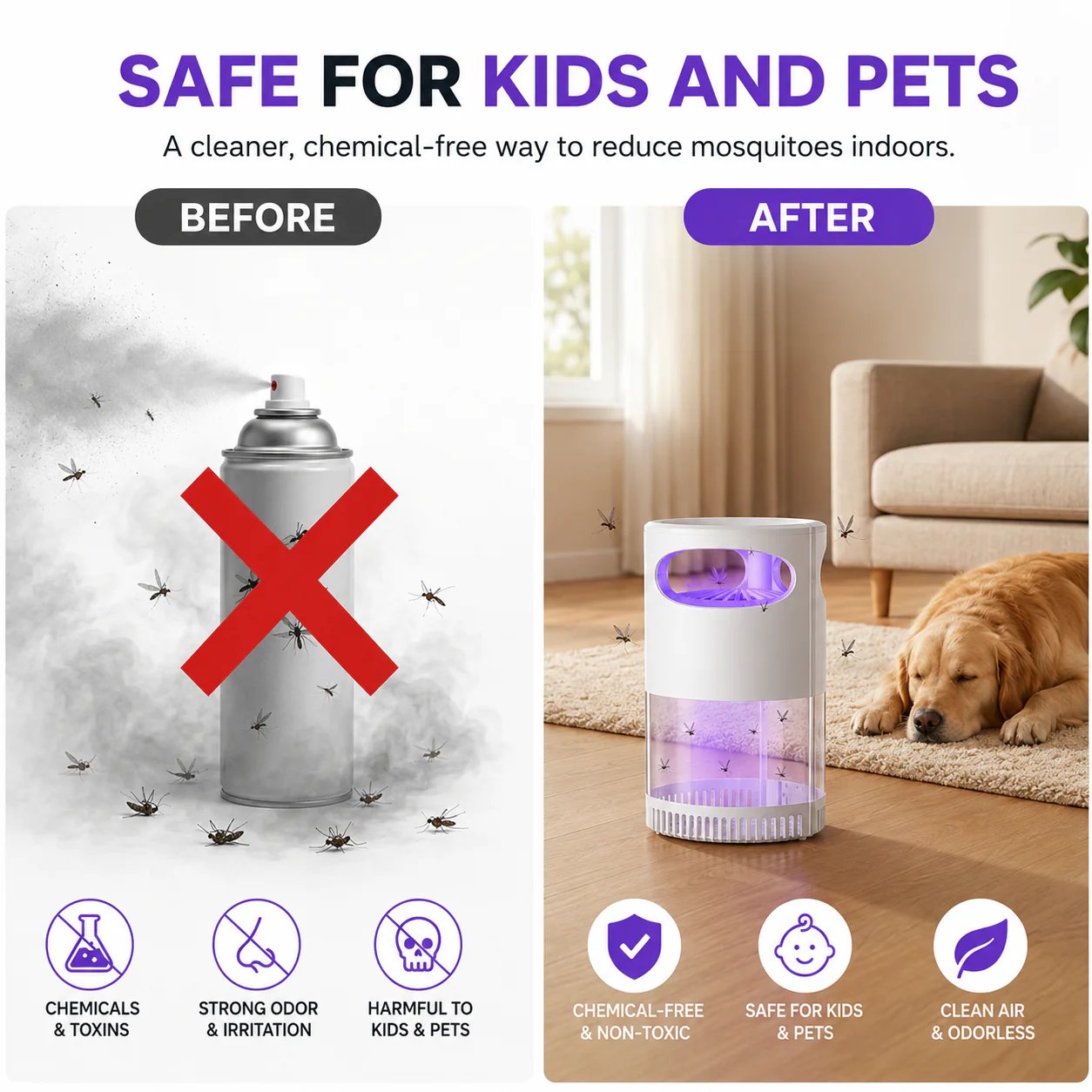 🦟 49% OFF! UV Mosquito Killer Lamp – quiet, USB, chemical-free. 50K+ sold! 🔇🌙