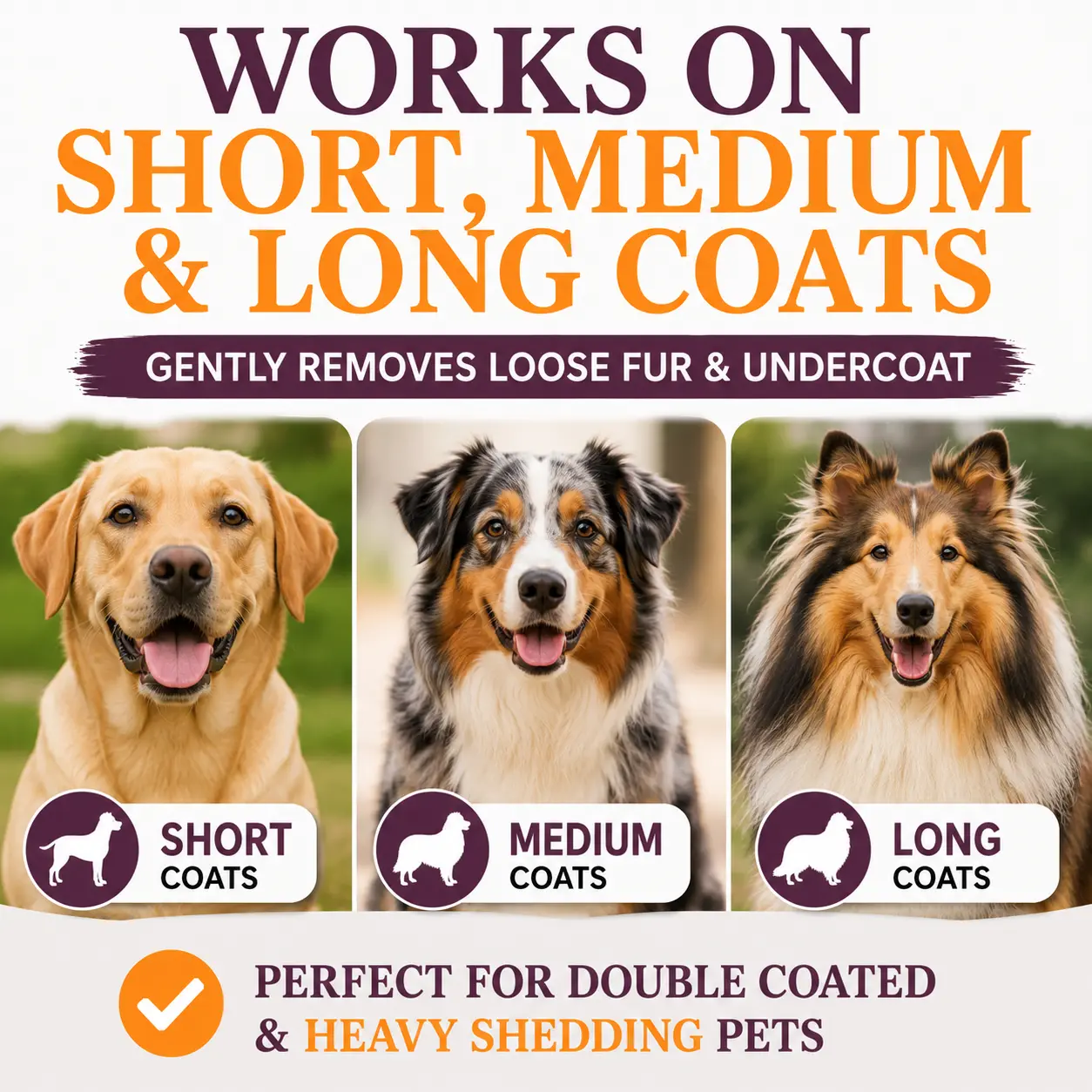 Pet Deshedding Grooming Tool – Professional Shedding Brush for Cats, Dogs & Horses