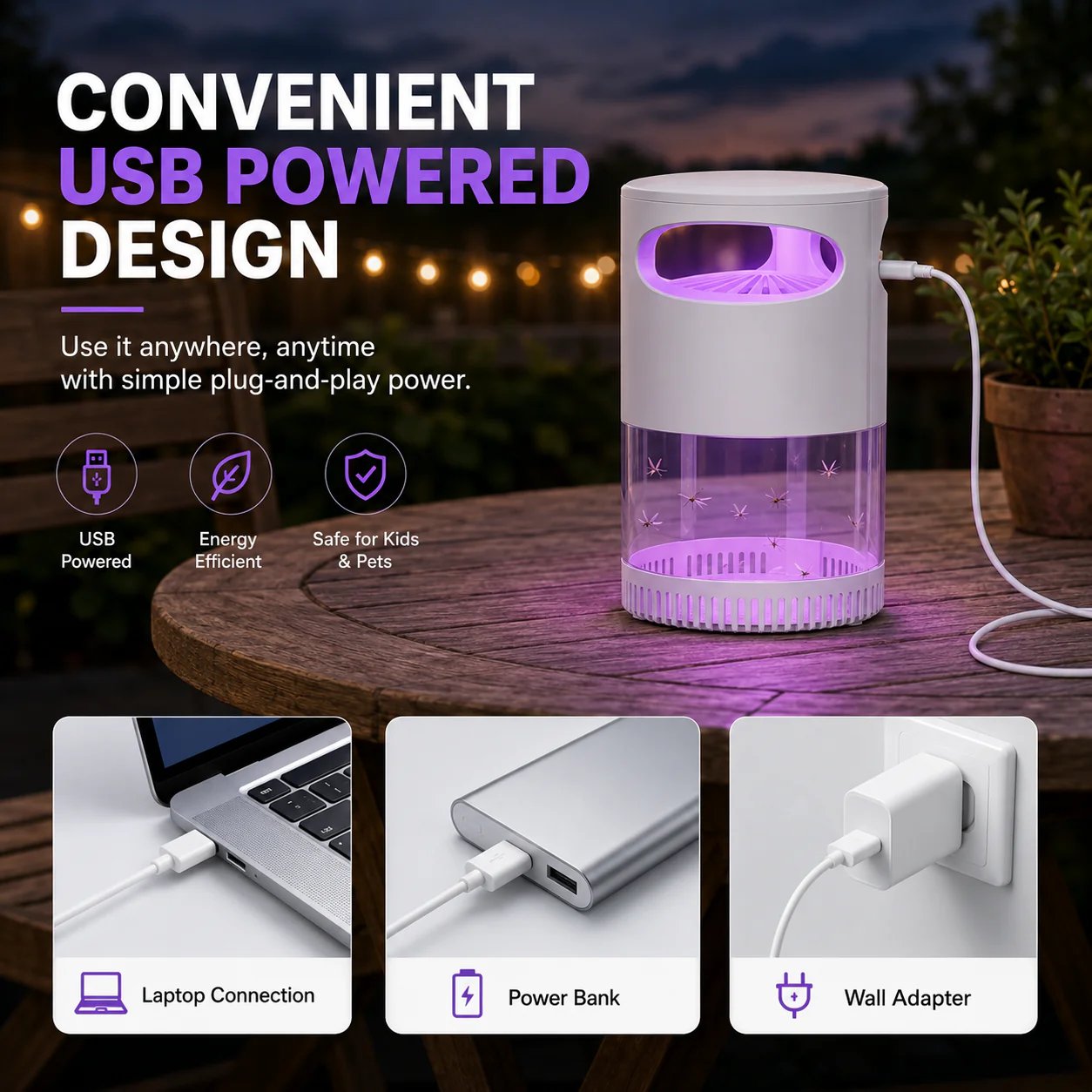 🦟 49% OFF! UV Mosquito Killer Lamp – quiet, USB, chemical-free. 50K+ sold! 🔇🌙
