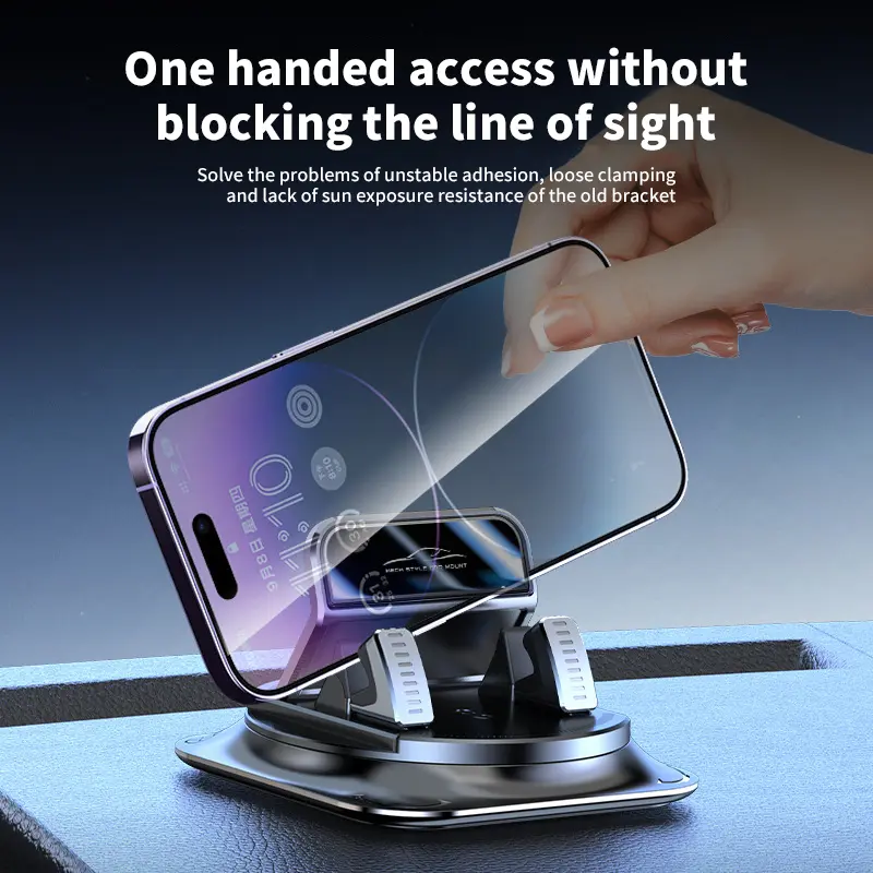 360° Rotating Car Phone Holder for Dashboard & Windshield