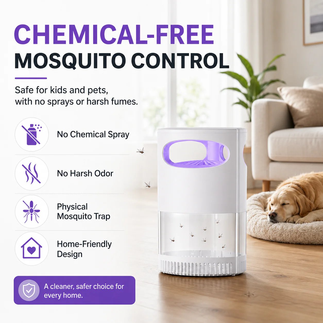 🦟 49% OFF! UV Mosquito Killer Lamp – quiet, USB, chemical-free. 50K+ sold! 🔇🌙