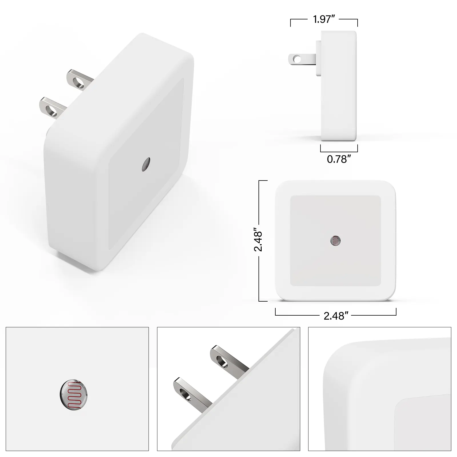 Night Light, Night Lights Plug into Wall 6-Pack, Plug in Night Light,