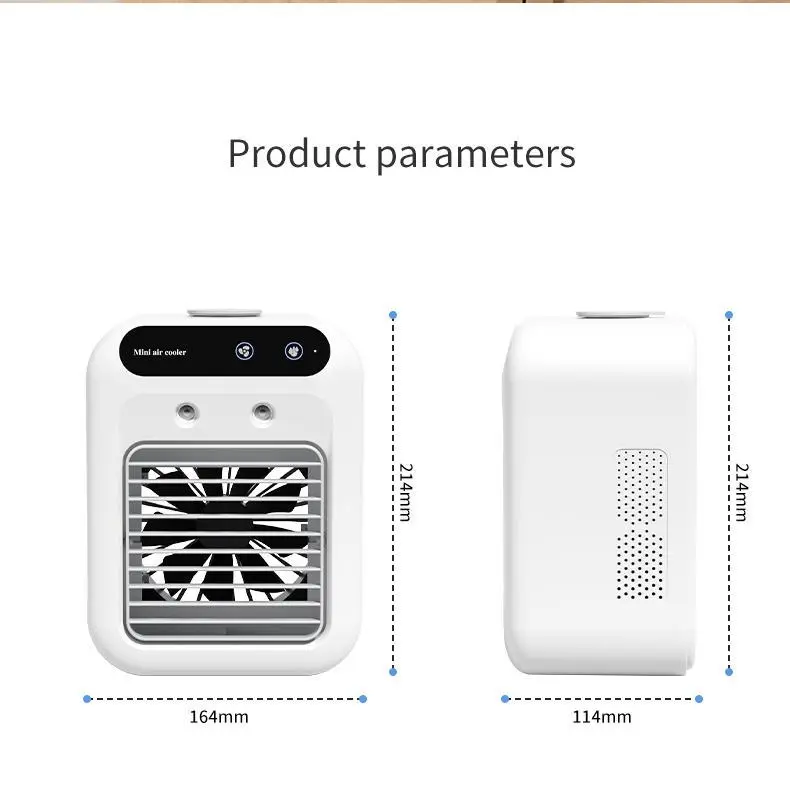 3-in-1 Portable Air Cooler Fan – Rechargeable Mist & Cooling Fan