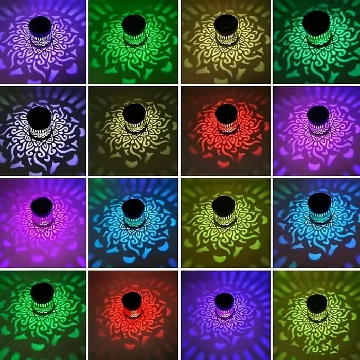 65K+ SOLD!✨Solar Mandala Wall Light | Outdoor Garden Fence Projector Lamp