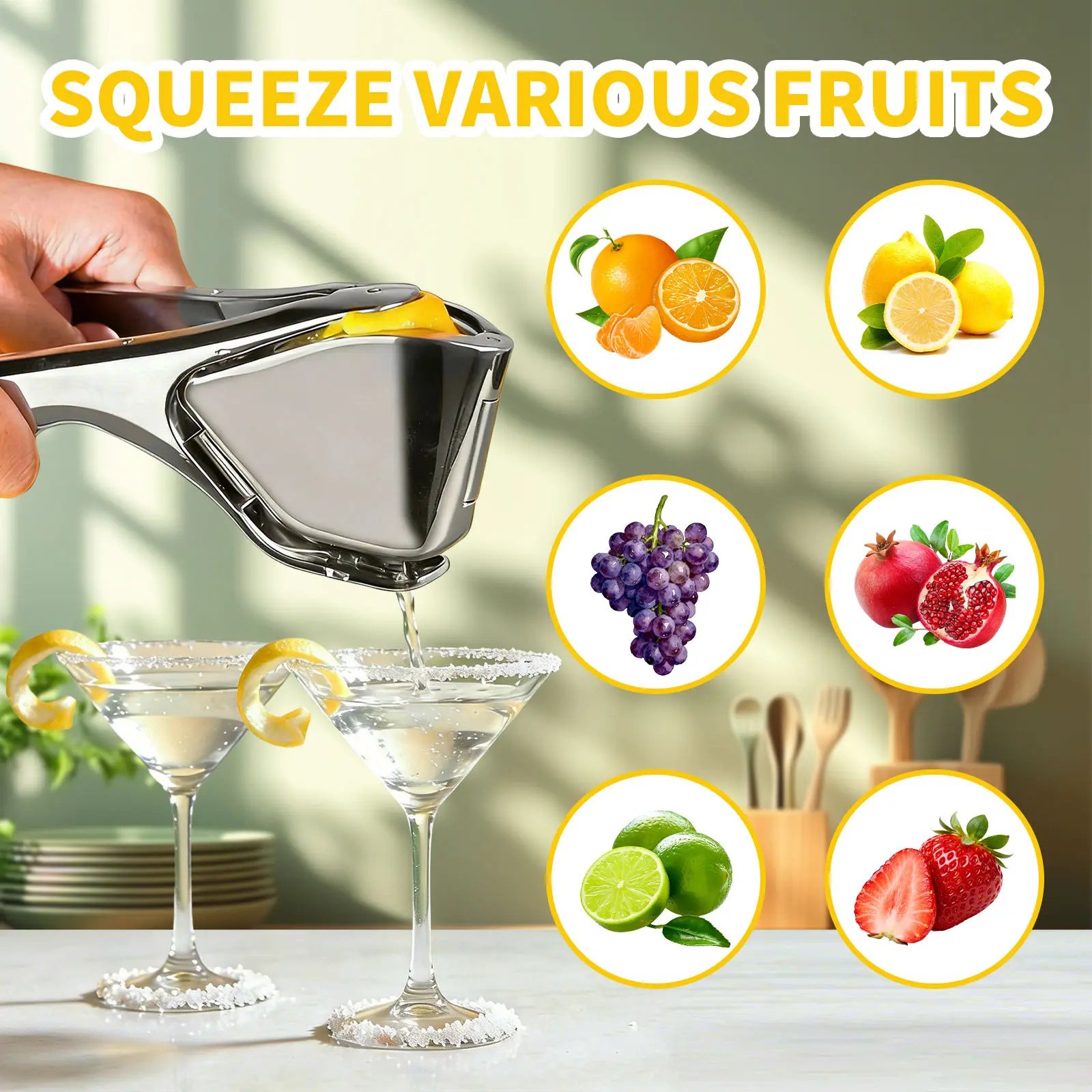 【AREL】Summerwins Stainless Steel Citrus Squeezer