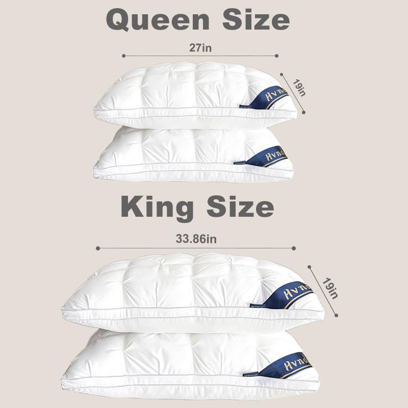 【Summerwins】2pcs/4pcs Hotel Collection Deep Sleep Pillow - Neck Support Non-Collapse Design Hypoallergenic for Side Supine Prone Sleepers pillows,Deals For You 【Summerwins】2pcs/4pcs Hotel Collection Deep Sleep Pillow - Neck Support Non-Collapse Design Hypoallergenic for Side Supine Prone Sleepers pillows,Deals For You