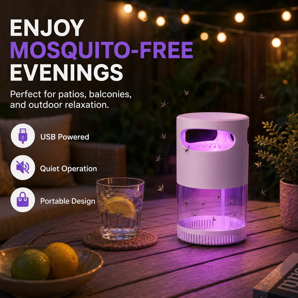 🦟 49% OFF! UV Mosquito Killer Lamp – quiet, USB, chemical-free. 50K+ sold! 🔇🌙