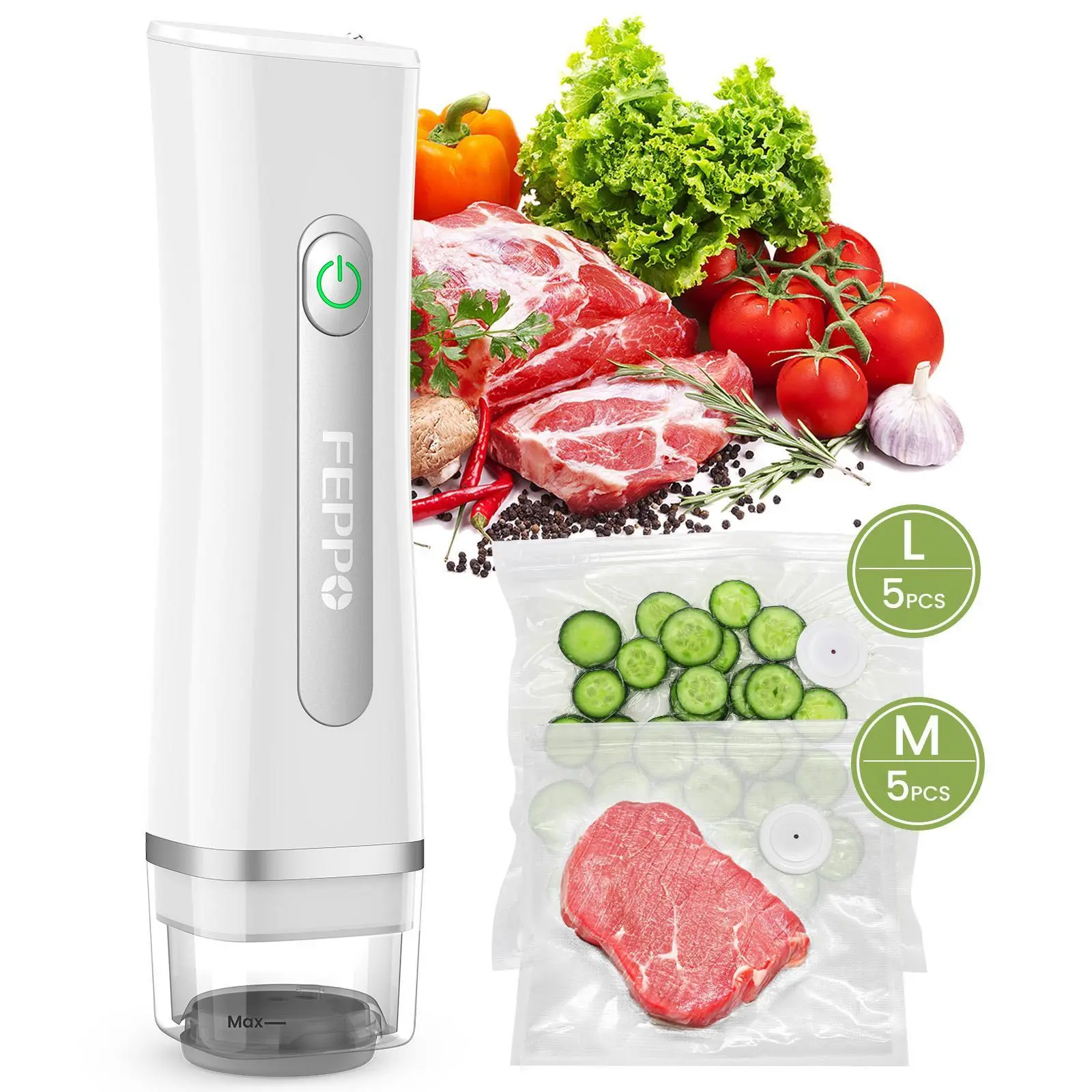 Vacuum Sealer for Food with Visual Water Storage Tank