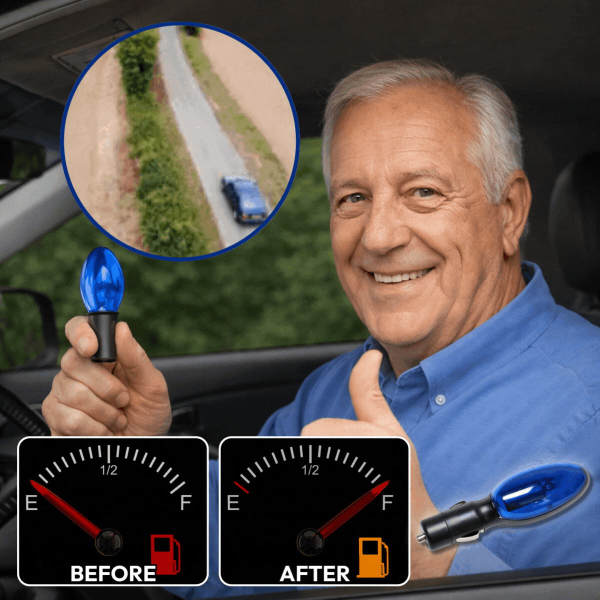 🚗Saves 30% on fuel consumption. — Plug-and-Play Fuel Saver: Drive Further, Improve Fuel Efficiency