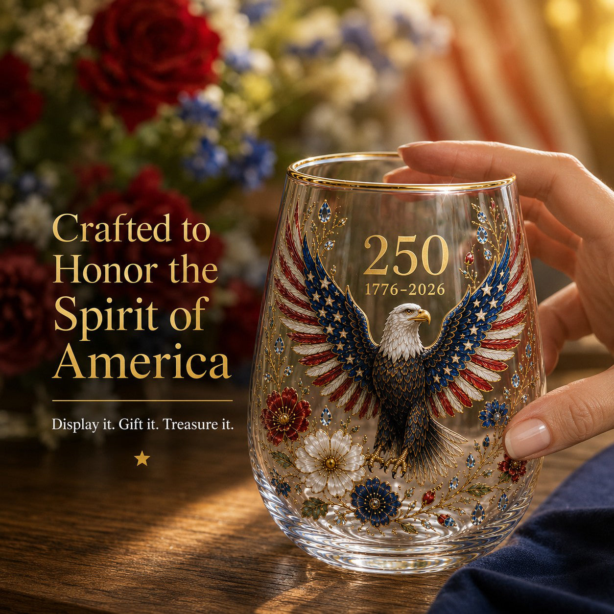 America 250 EagleGlass Tumbler