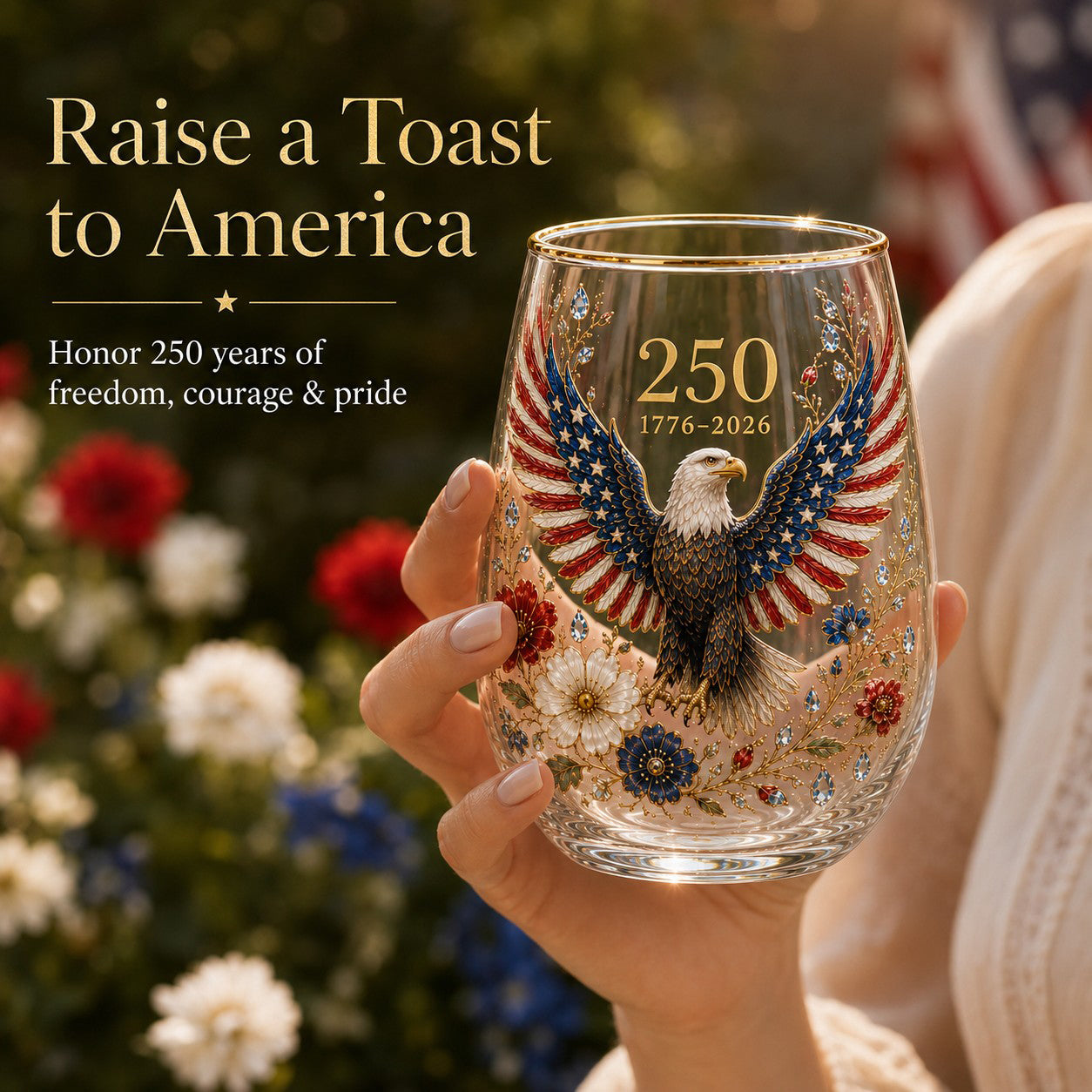 America 250 EagleGlass Tumbler