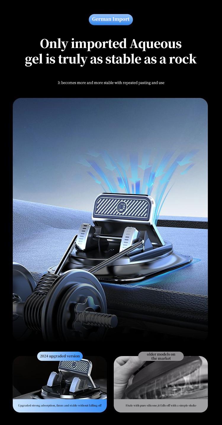 【DealsForYouDays】Car phone holder 360 degree rotation, suitablefor car navigation in-car dashboard, horizontaland vertica screen adjustment angle,suctioncup fixed non-slip mobile phone holdersuitable for iPhone and Android