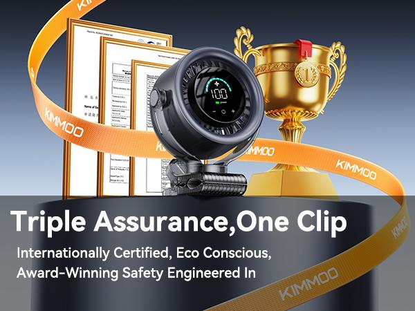 4000mAh Rechargeable Portable Clip on Fan-100-Speed Touch Control, LED Display, 360&deg; Rotate Quiet Turbo Desk Fan, Small Battery Operated USB Fan for Stroller Bed Travel Camping Golf Gym
