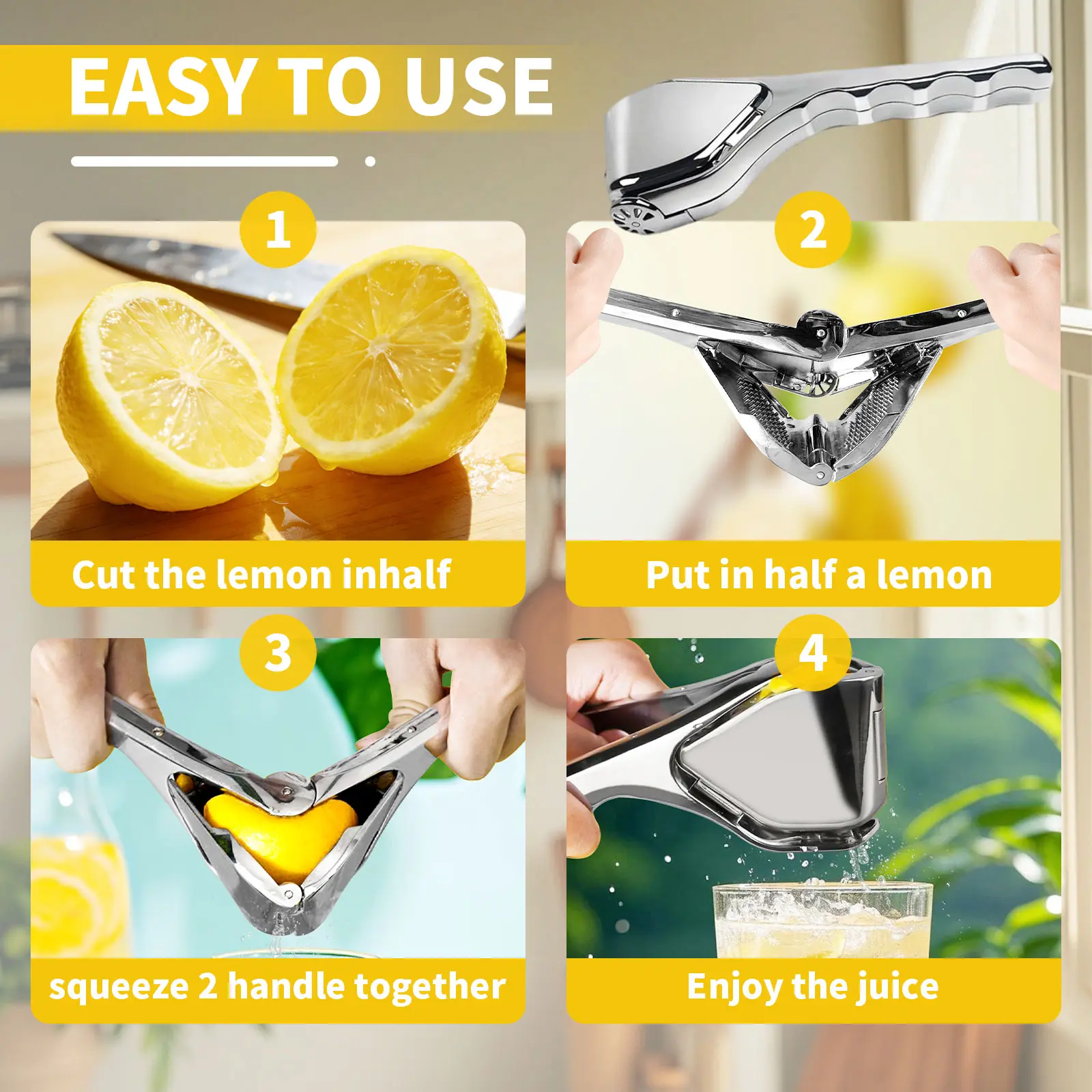 【AREL】Summerwins Stainless Steel Citrus Squeezer