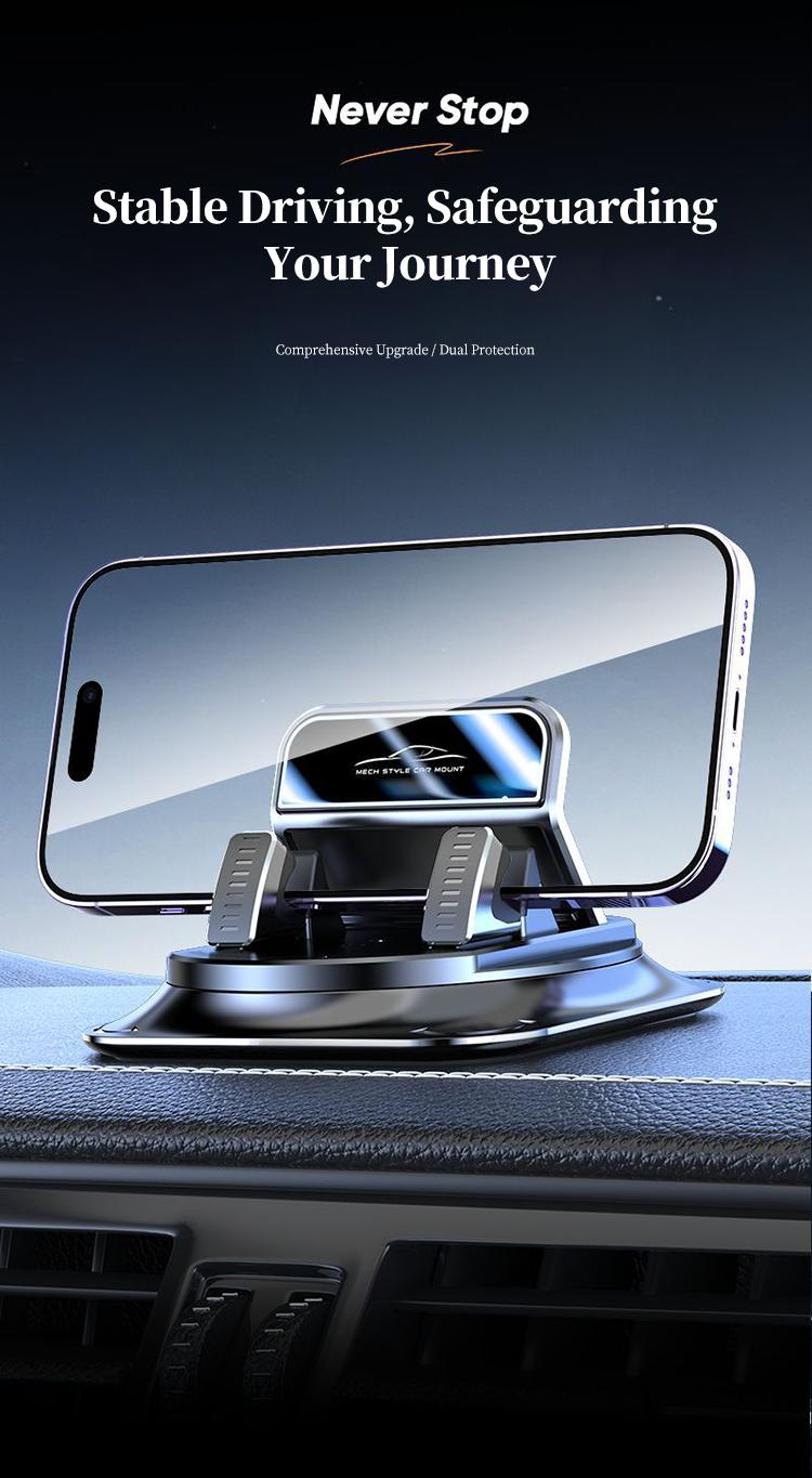 【DealsForYouDays】Car phone holder 360 degree rotation, suitablefor car navigation in-car dashboard, horizontaland vertica screen adjustment angle,suctioncup fixed non-slip mobile phone holdersuitable for iPhone and Android