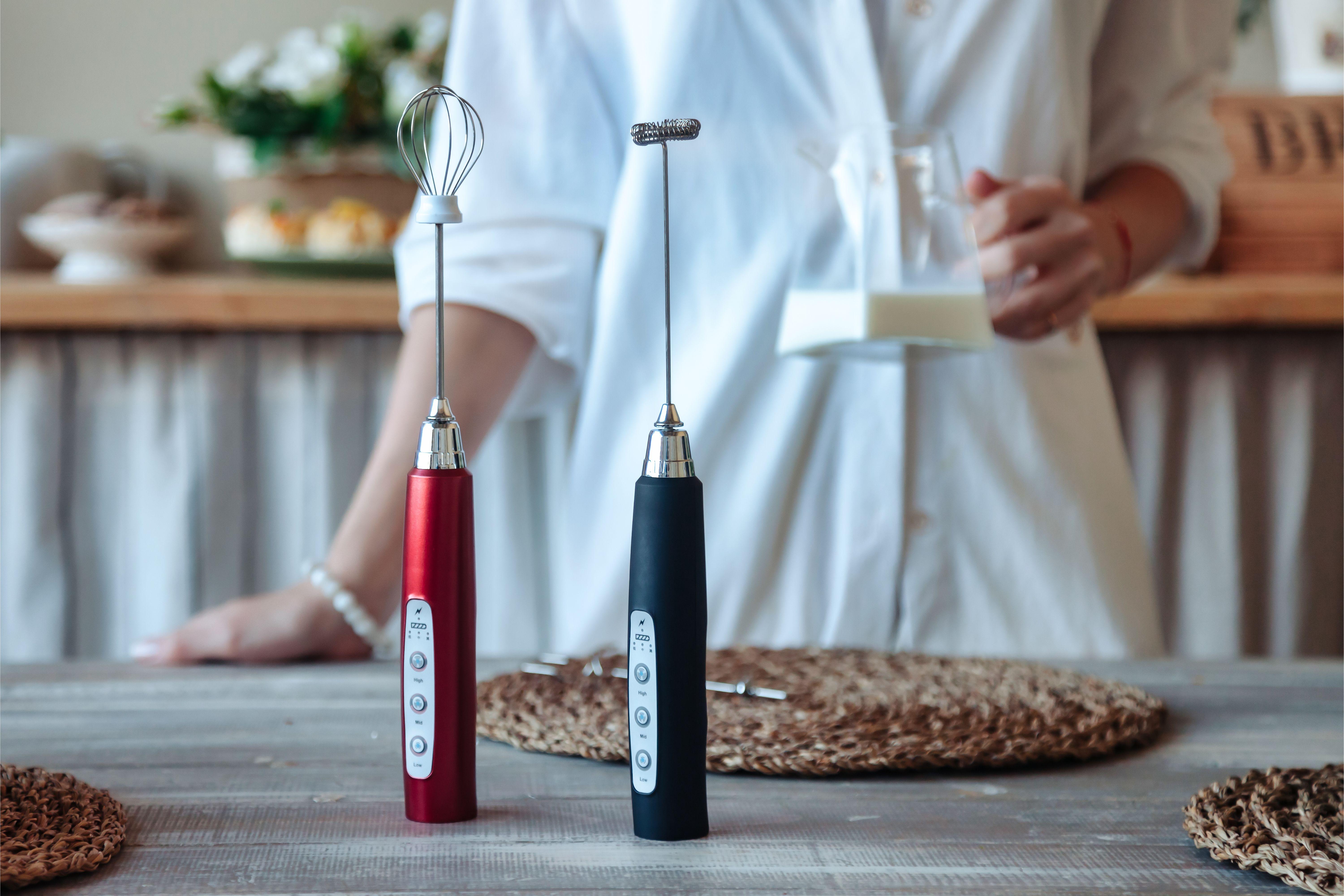 Handheld Milk Frother for Coffee, Rechargeable Electric Whisk with 3 Heads 3 Speeds Drink Mixer Foam Maker For Latte, Cappuccino, Hot Chocolate, Egg,Black Friday Online Event, Christmas Gifts Handheld Milk Frother for Coffee, Rechargeable Electric Whisk with 3 Heads 3 Speeds Drink Mixer Foam Maker For Latte, Cappuccino, Hot Chocolate, Egg,Black Friday Online Event, Christmas Gifts