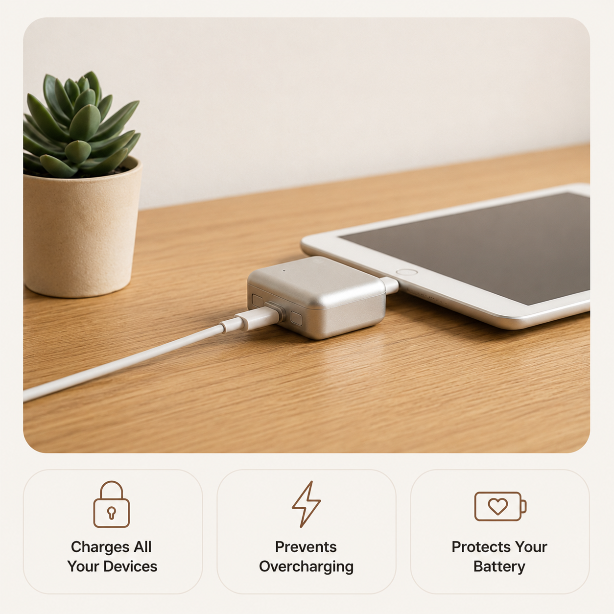 USB-C Battery Protection Charging Adapter