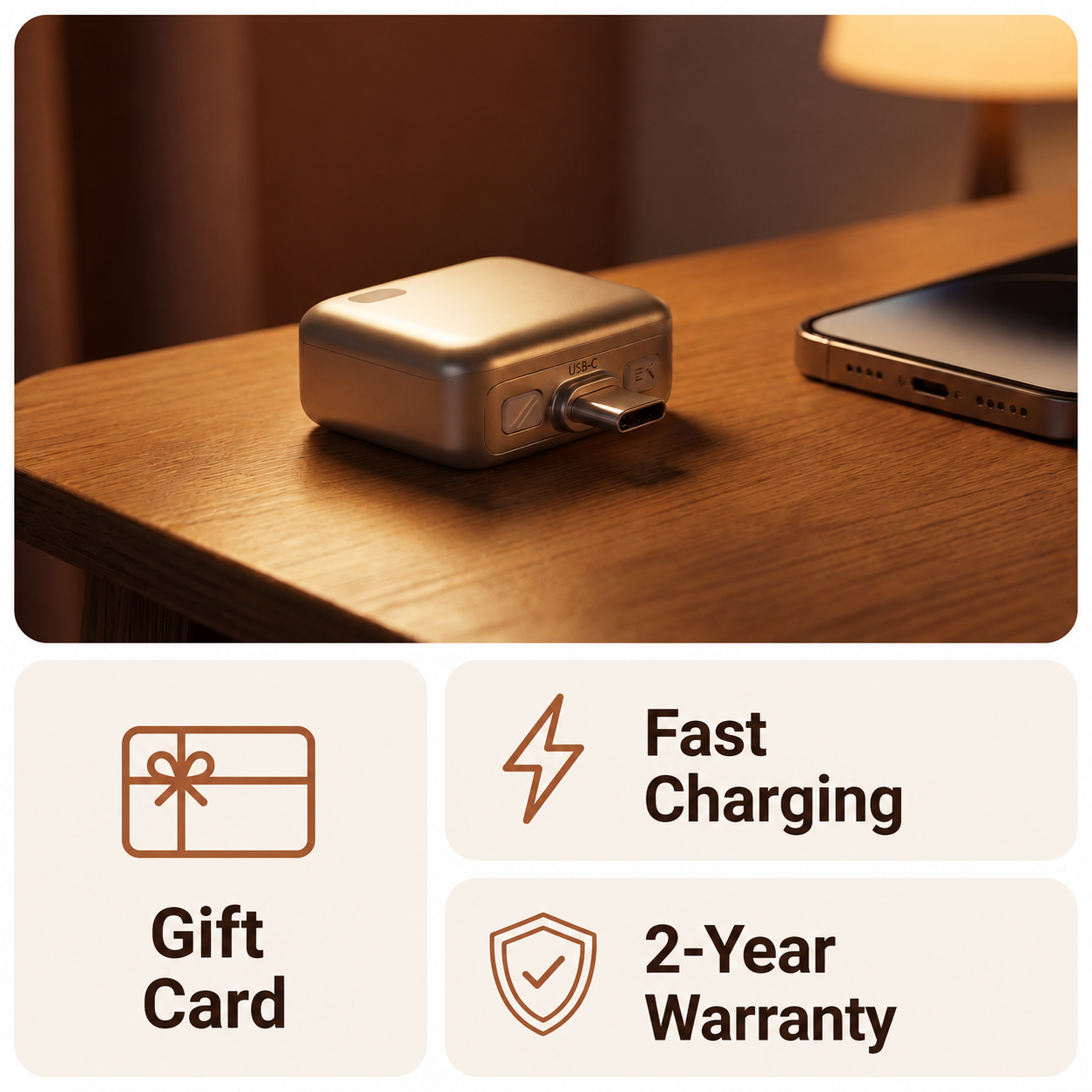 USB-C Battery Protection Charging Adapter