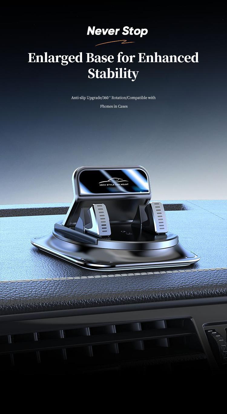 【DealsForYouDays】Car phone holder 360 degree rotation, suitablefor car navigation in-car dashboard, horizontaland vertica screen adjustment angle,suctioncup fixed non-slip mobile phone holdersuitable for iPhone and Android