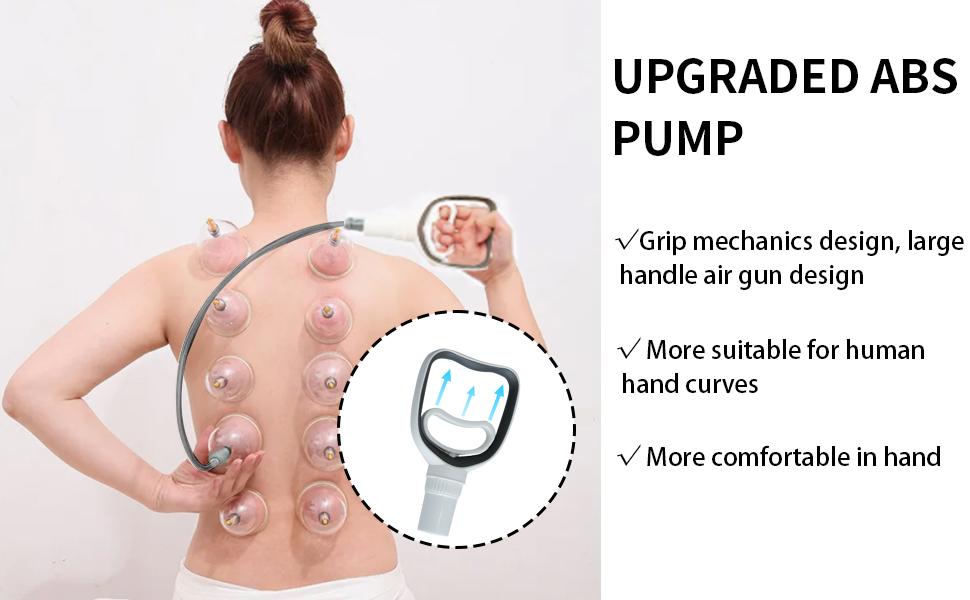 【FathersDayGift】Cupping Set, 6 Cups Cupping Kit for Massage Therapy, Chinese Cupping Therapy Set with Magnetics, Professional Vacuum Cupping Set for Cellulite Reduction Muscle Pain Relief with Manual Pump,dealsforyoudays,midyearsale