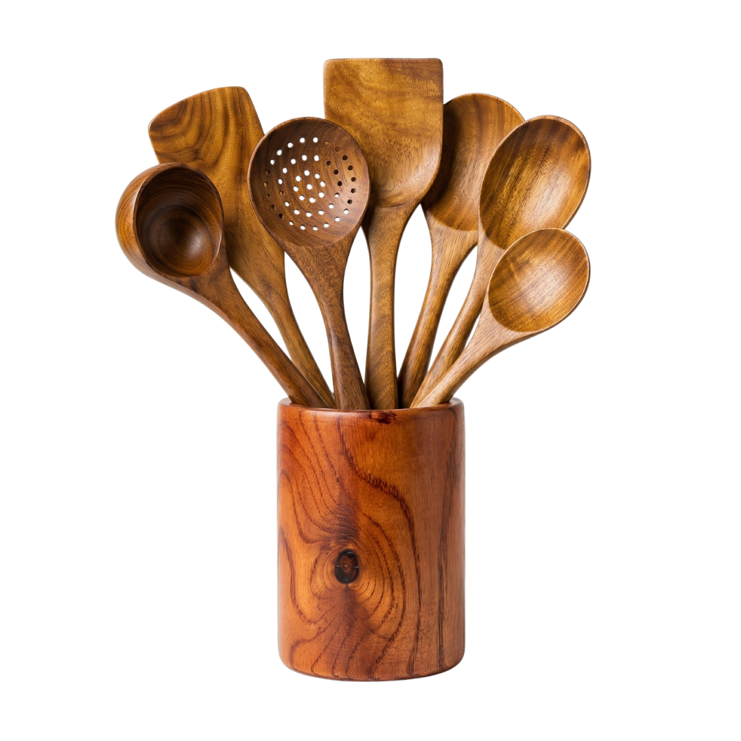 Woodsen natural acacia wood utensils