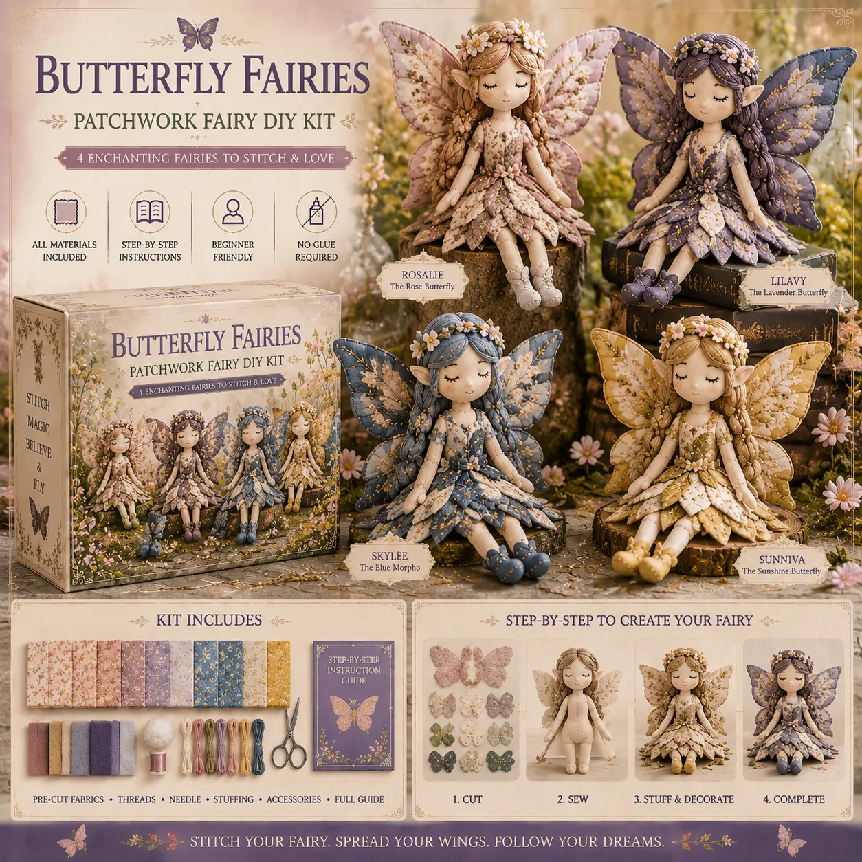 Fairy Patchwork DIY Collection ⚡Buy 3, Get 1 Free