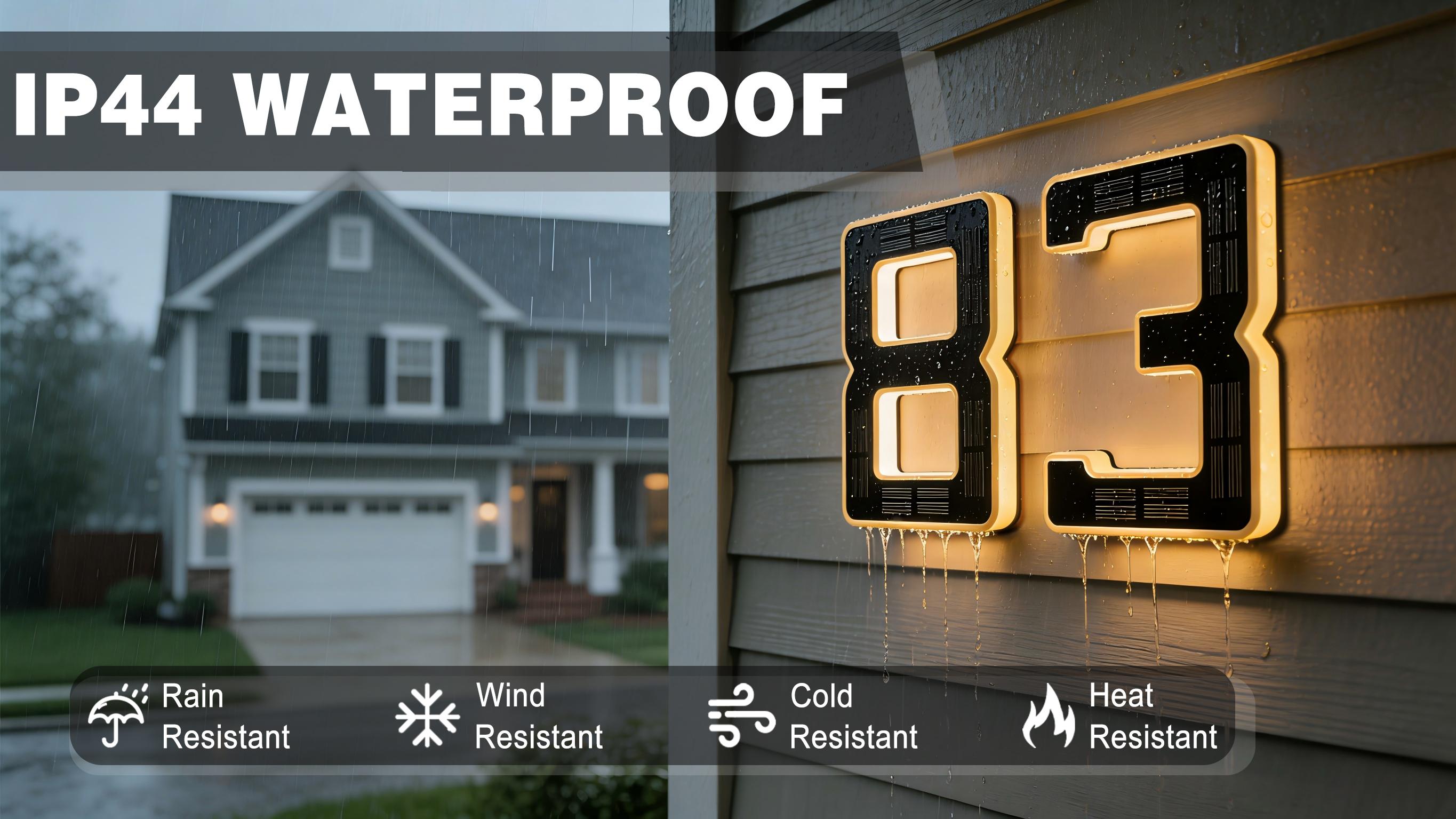 ISUNMEA 6.7 Inch Solar Lighted House Numbers for Outside, Light Up Waterproof LED Address Signs for Houses, Backlit Illuminated Exterior Modern House Numbers Light ISUNMEA 6.7 Inch Solar Lighted House Numbers for Outside, Light Up Waterproof LED Address Signs for Houses, Backlit Illuminated Exterior Modern House Numbers Light