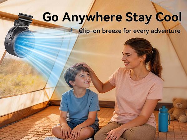 4000mAh Rechargeable Portable Clip on Fan-100-Speed Touch Control, LED Display, 360&deg; Rotate Quiet Turbo Desk Fan, Small Battery Operated USB Fan for Stroller Bed Travel Camping Golf Gym