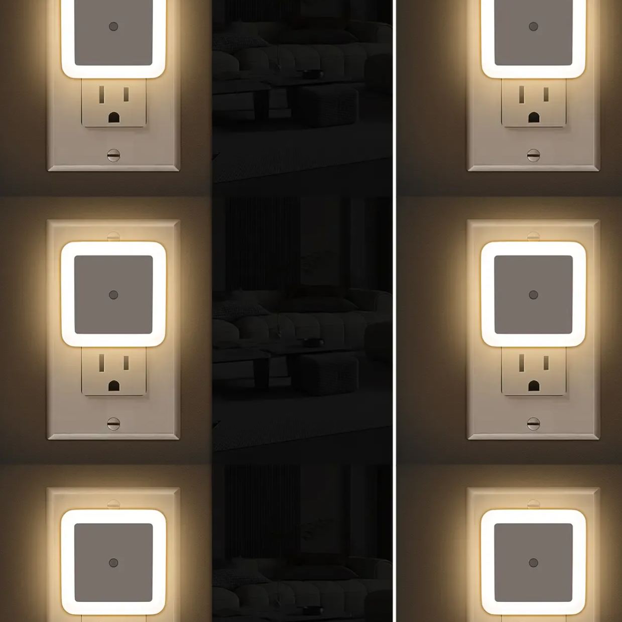 Night Light, Night Lights Plug into Wall 6-Pack, Plug in Night Light,