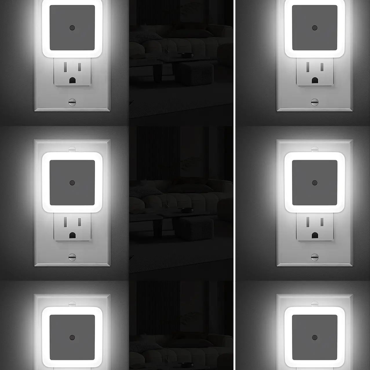 Night Light, Night Lights Plug into Wall 6-Pack, Plug in Night Light,