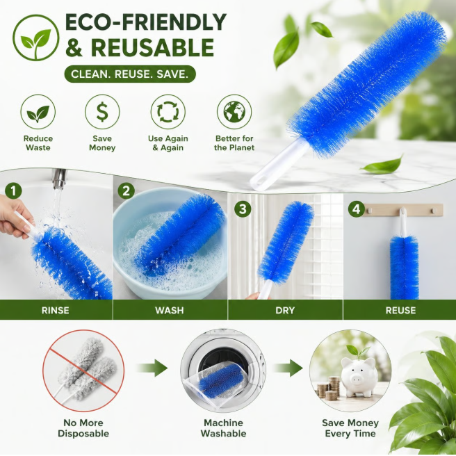 The Ultimate Bendable Microfiber Dust Remover