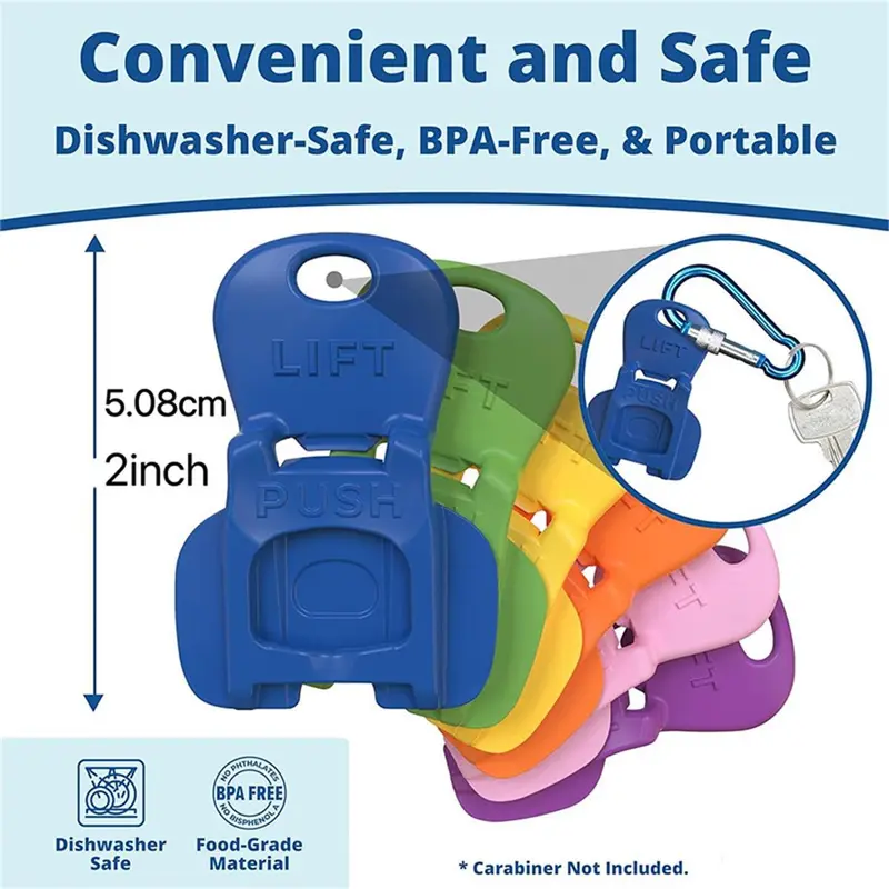Complete Cover Easy-Tab Opener Beverage Barricade 2.0, 6 Counts Drink Can Protector Caps Lid for Soda