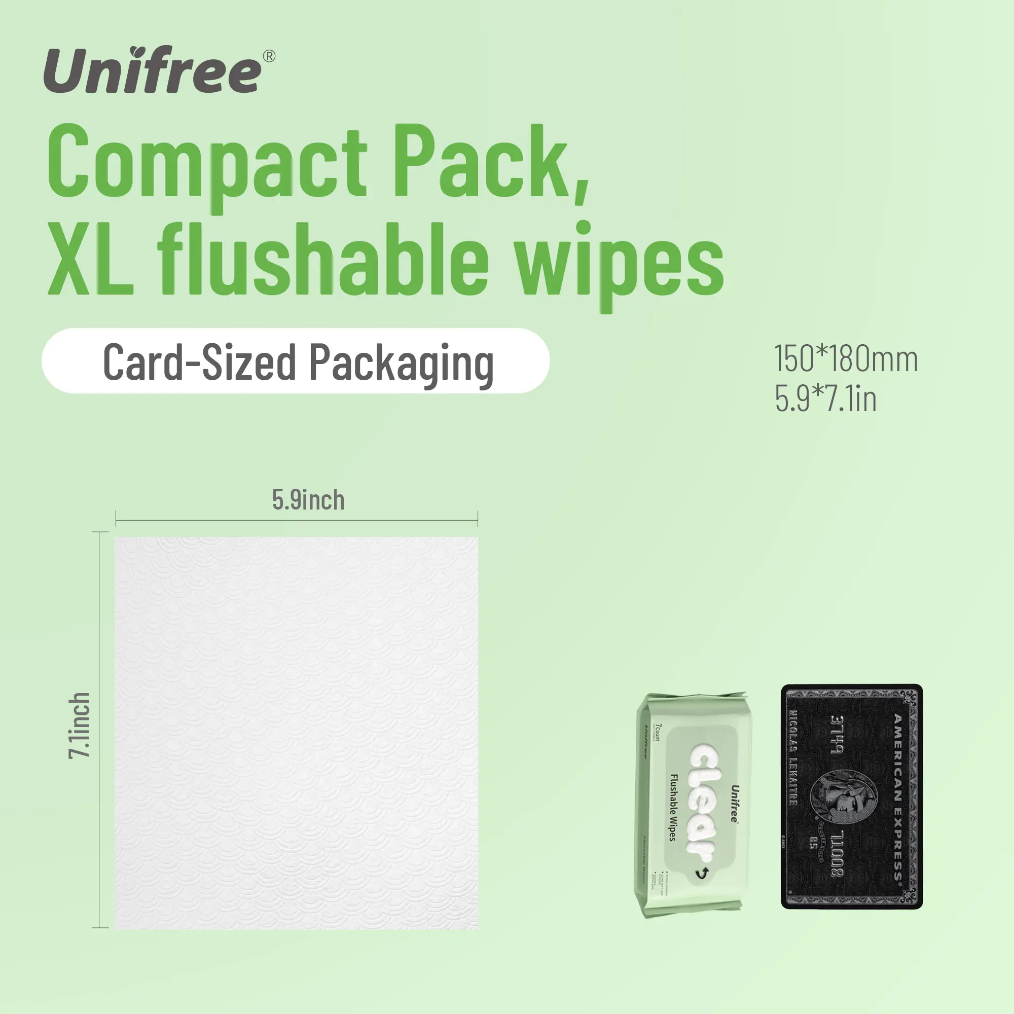 Unifree Flushable Toilet Wipes, Mini Travel Friendly Pack, Gentle Flower Scented Clean Wipes Set, Septic & Sewer Safe Home Care Essentials, DealsForYouDays, summerwins