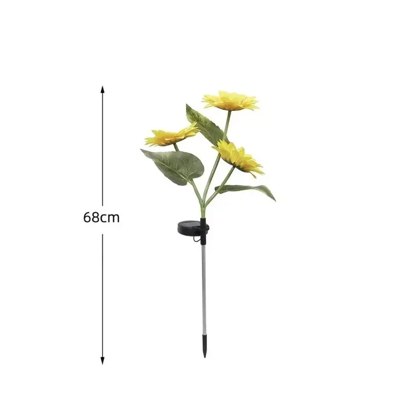 Solar Powered LED Sunflower Garden Lights