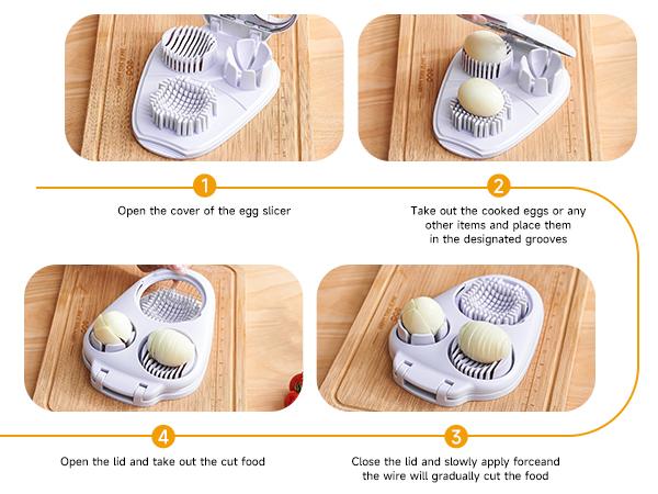 3-in-1 Multifunctional Egg Slicer, Stainless Steel Egg Cutter for Boiled Eggs, Century Eggs, Strawberry and Soft Fruits, Easy Egg Slicer Chopper for Salads, Bento and Kitchen Prep#SummerWins #DealsForYouDays#midyearsale 3-in-1 Multifunctional Egg Slicer, Stainless Steel Egg Cutter for Boiled Eggs, Century Eggs, Strawberry and Soft Fruits, Easy Egg Slicer Chopper for Salads, Bento and Kitchen Prep#SummerWins #DealsForYouDays#midyearsale