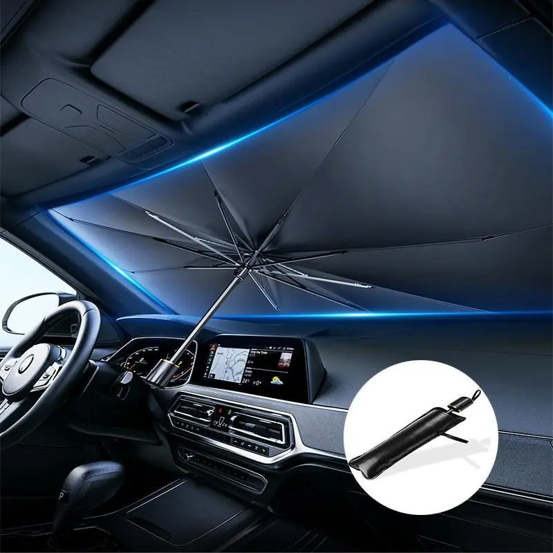 Portable car sunshade, windshield sunshade, foldable windshield sunshade, car exterior accessories, daily car windshield cooling umbrella