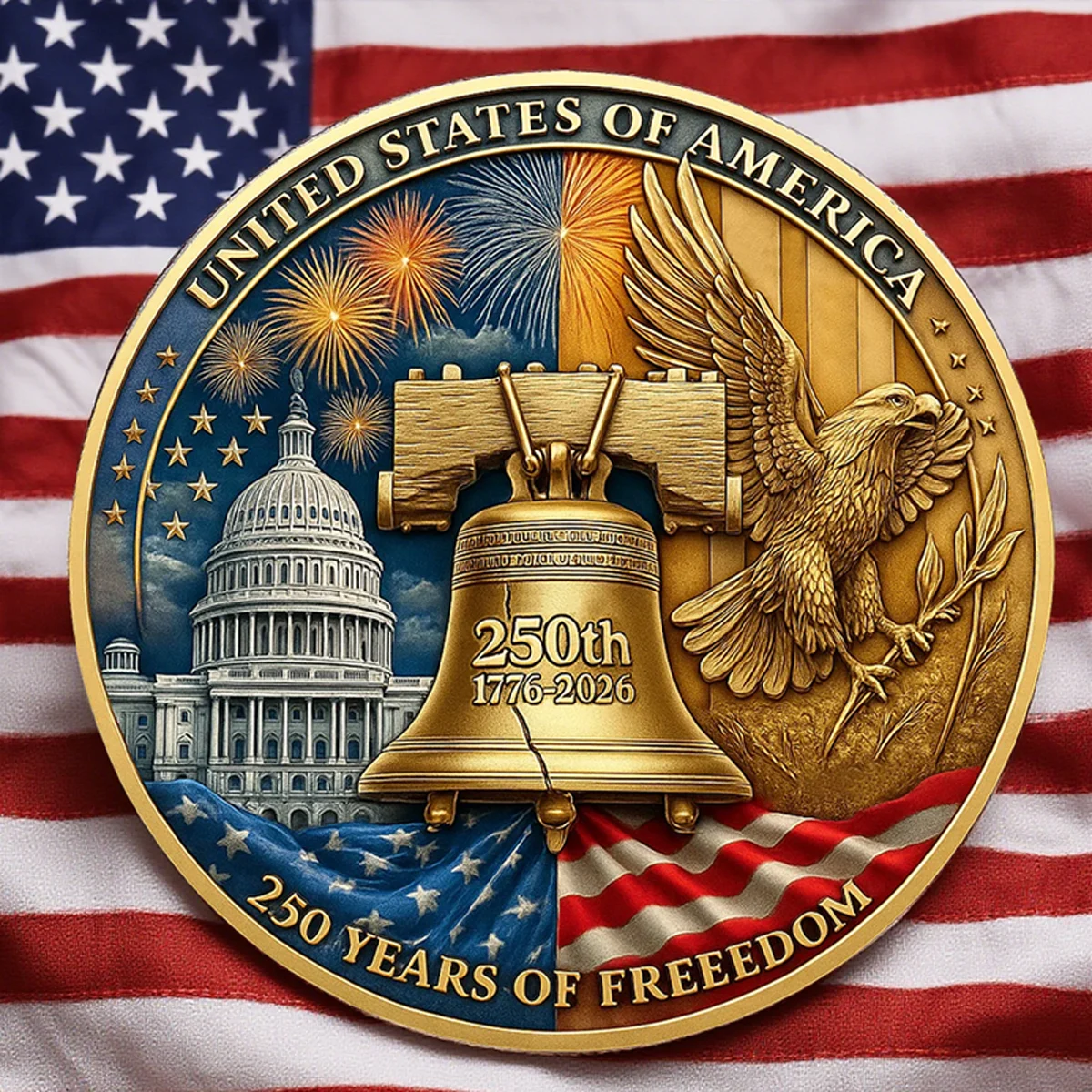 Mtervodesign Celebrate the Legacy - Commemorative 250th Anniversary U.S. Coins